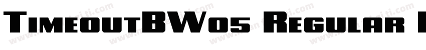 TimeoutBW05 Regular Regular字体转换